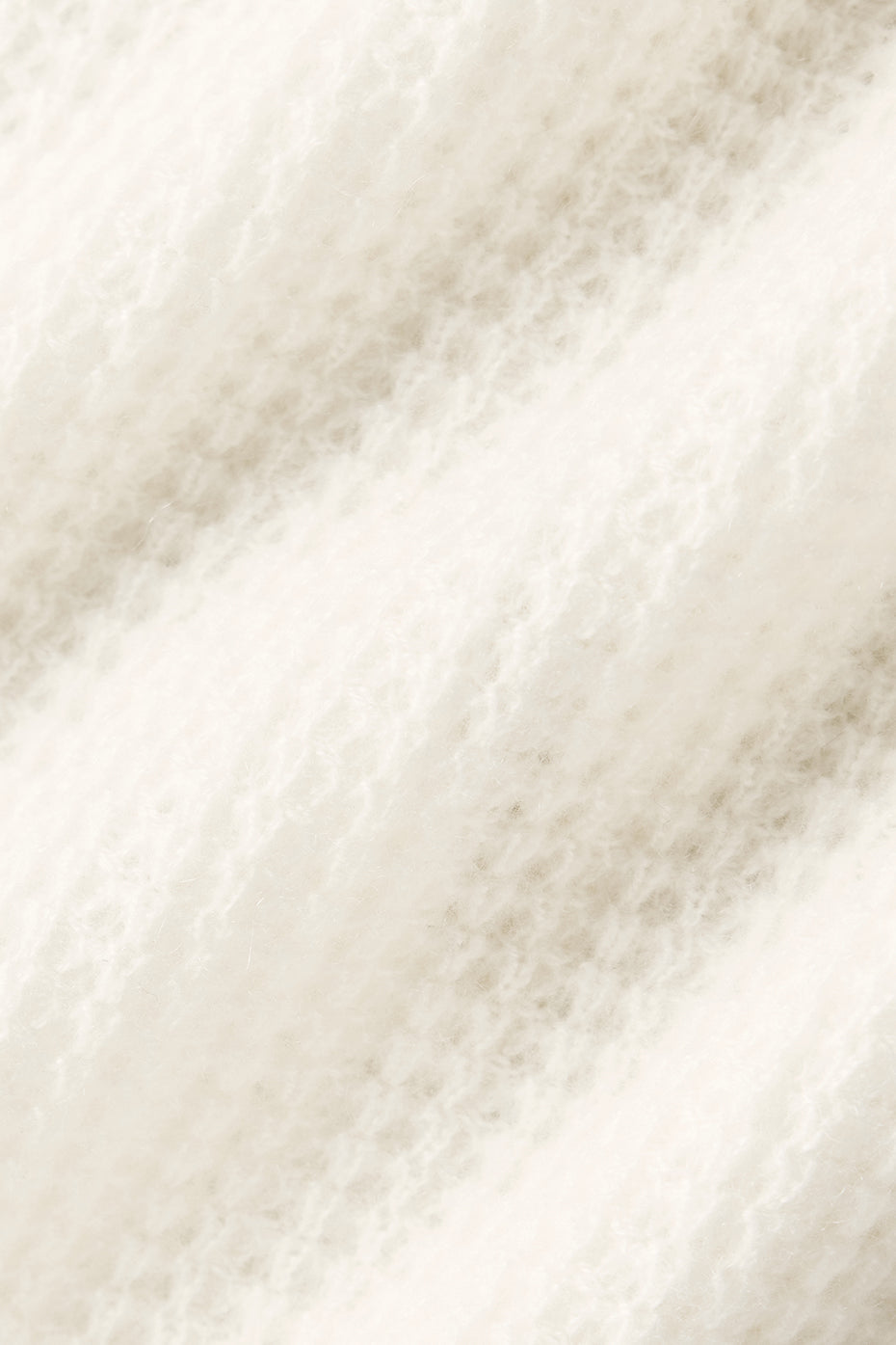 Cashmere Plush Waffle Polo Tee - Ivory