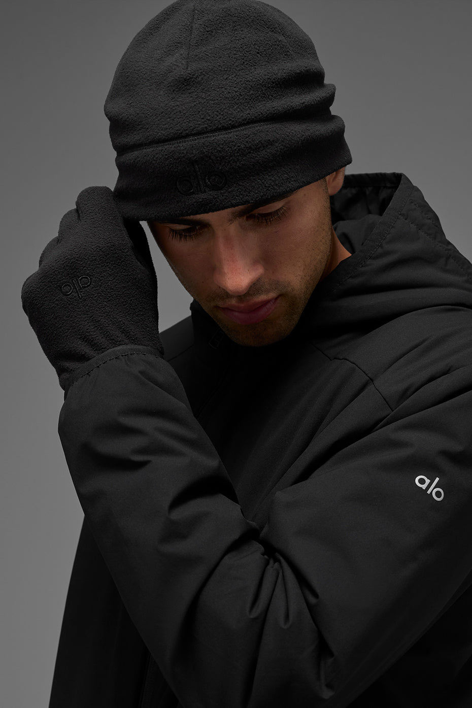 Performance Fleece Gloves - Black/Black