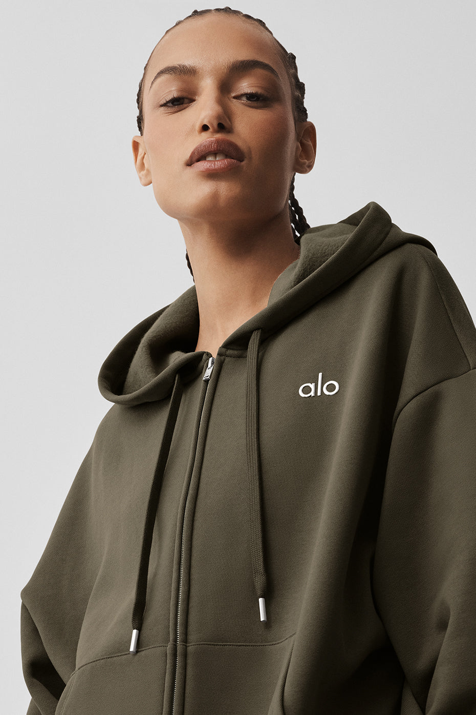 Accolade Full Zip Hoodie - Olive Tree