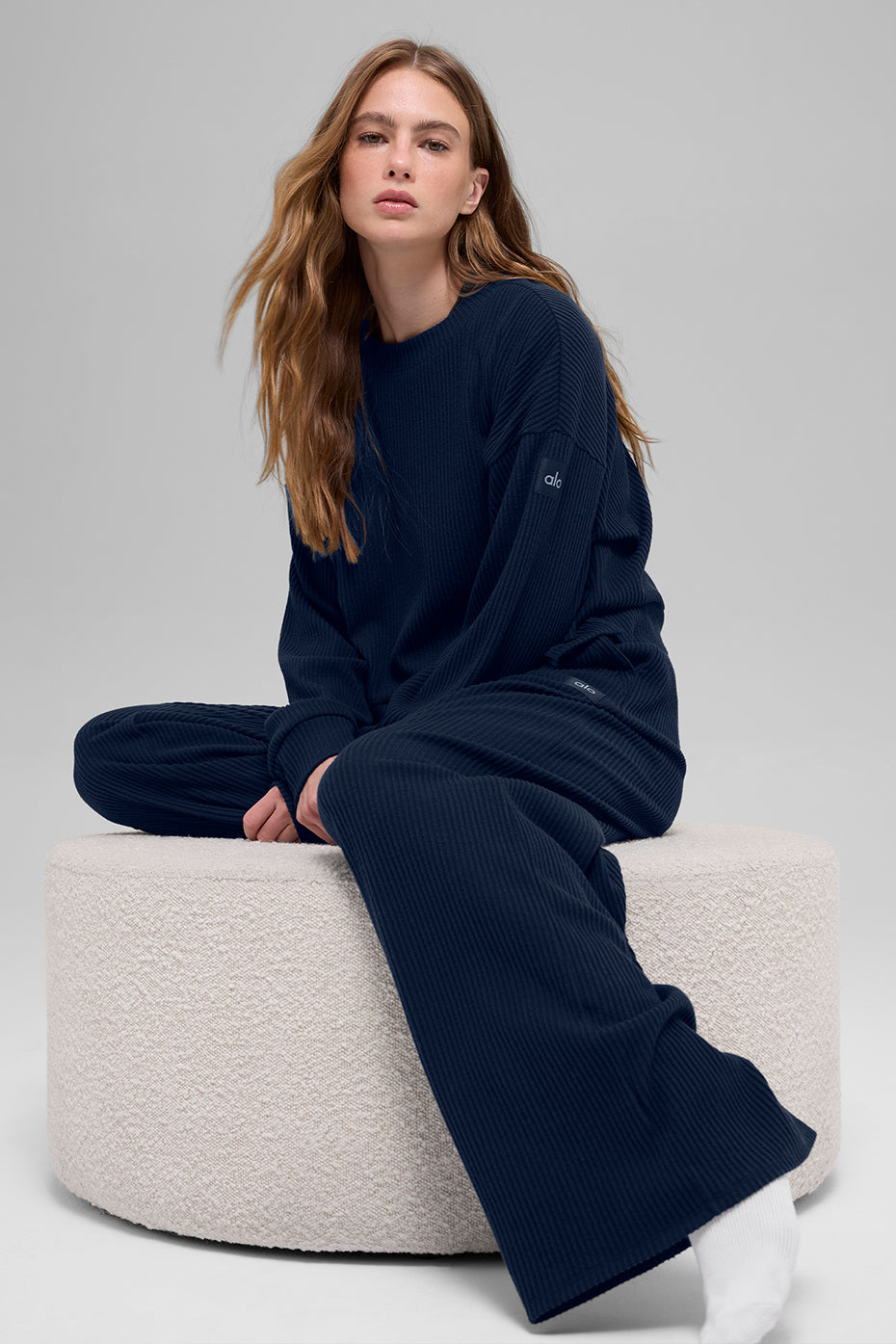 Muse Crew Neck Pullover - Navy
