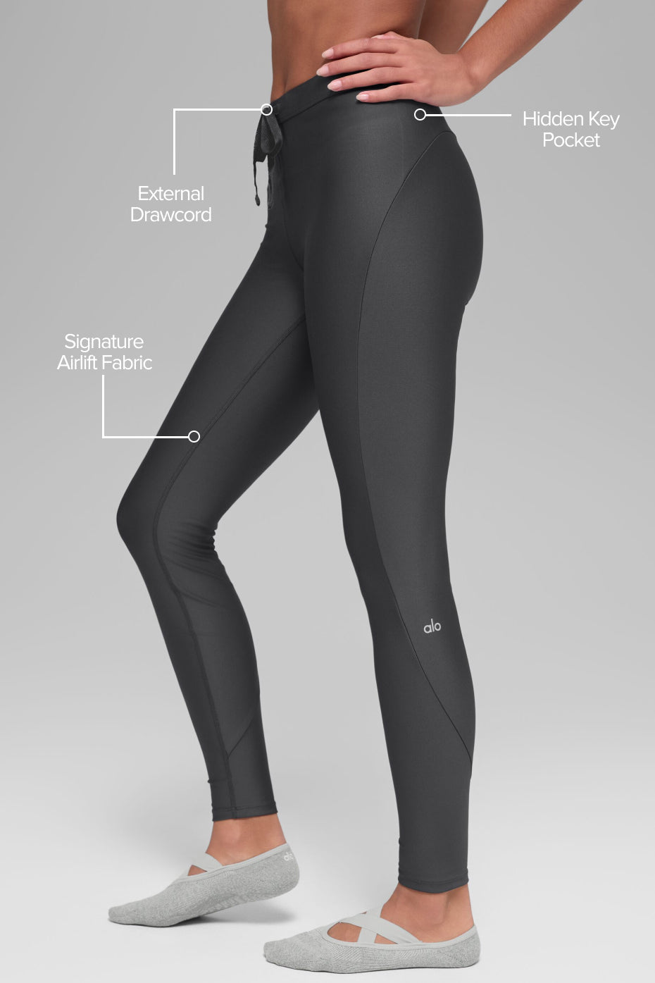 Airlift High-Waist Light Speed Legging - Anthracite